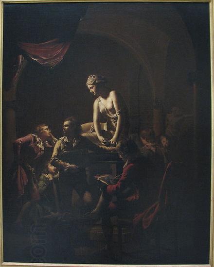 Joseph wright of derby Academy by Lamplight China oil painting art